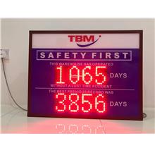 Occupational Safety LED digital Message Scoreboard