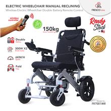 Electric Wheelchair Manual Reclining Double Battery