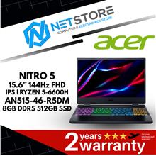 ACER NITRO 5 15.6” 144Hz FHD IPS | RYZEN 5-6600H | 8GB DDR5 |512GB SSD
