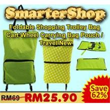 Foldable Shopping Trolley Bag Cart Wheel Carrying Bag Pouch / New