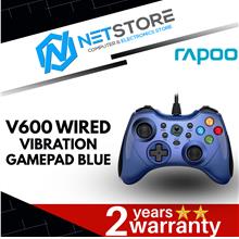 RAPOO V600 WIRED VIBRATION GAMEPAD - BLUE - RP-V600-BL