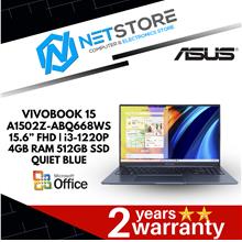 ASUS VIVOBOOK 15 15.6” FHD|i3-1220P|4GB RAM|512GB SSD-QUIET BLUE