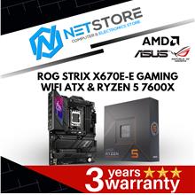PWP ASUS ROG STRIX X670E-E GAMING WIFI &amp;AMD RYZEN 5 7600X PROCESSOR