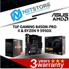 PWP ASUS TUF GAMING B450M-PRO II mATX &amp; AMD RYZEN 9 5950X PROCESSOR