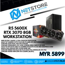 NETSTORE -RYZEN 5 5600X , 32GB RAM, 512GB NVME , RTX3070 WORKSTATION