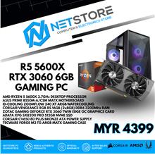 NETSTORE - RYZEN 5 5600X , 16GB RAM, 512GB NVME , RTX 3060 GAMING PC
