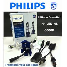 PHILIPS 6000K Ultinon Essential LED Hi Lo Beam Light Bulb H4 (1PAIR)