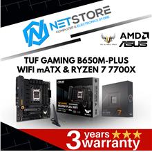 PWP ASUS TUF GAMING B650M-PLUS WIFI mATX &amp; AMD RYZEN 7 7700X PROCESSOR