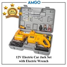 AMGO 12V Electric Car Jack With Electric Wrench 2.0 Ton
