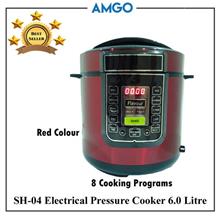 AMGO SH-04 Electric Pressure Cooker 6L [8 Cooking Programs] (1000W)