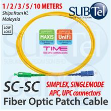SC/APC-SC/UPC Single Mode Simplex Fiber Optic Patch Cord Cable APC UPC