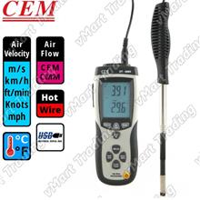 CEM DT-8880 Digital Hot Wire Anemometer with USB Output