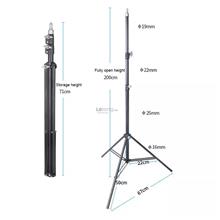 2m Tripod Stand Infrared Temperature Scanner Ring Light Photography