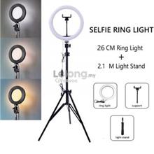 26cm Ring Light with Tripod Holder Selfie 10&quot; Inches LED Video Live