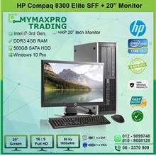 HP Compaq 8300 Elite SFF i7 3rd Gen 4GB 500GB HDD + 20' Monitor W10P