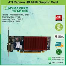 ATI Radeon HD6450 1GB DDR3 64bit PCI-E DVI Display Port Graphic Card