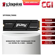 Kingston Fury Renegade PCIe Gen 4x4 M.2 2280 NVMe SSD - SFYRSK/500G