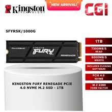 Kingston Fury Renegade PCIe Gen 4x4 M.2 2280 NVMe SSD - SFYRSK/1000G