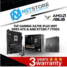 PWP ASUS TUF GAMING X670E-PLUS WIFI DDR5 ATX &amp; AMD RYZEN 7 7700X