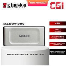 Kingston XS2000 USB 3.2 Gen 2 Portable External SSD (SXS2000/4000G)