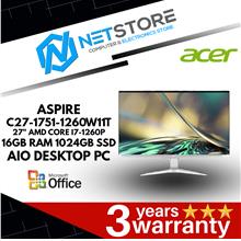 ACER ASPIRE 27″ AIO PC - i7-1260P | MX 550 2GB | 16GB RAM | 1024GB SSD