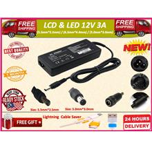 LCD &amp; LED MONITOR ADAPTER 12V 3A (5.5MM*2.5MM)