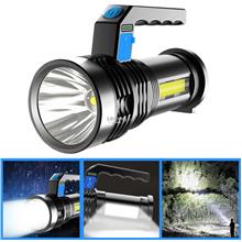 Torch Flashlight USB Super Power LED-P500 4 Mode + Cob Work Waterproof