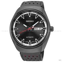 SEIKO SNKN45K1 Men's Watch Day-Date Automatic Leather Strap Black