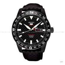 SEIKO 5 Sports SRP719K1 Day-Date Carbon Automatic Leather Black LE