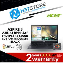 ACER ASPIRE 3 15.6” FHD IPS|R5 5500U|8GB RAM|512GB SSD-BLACK
