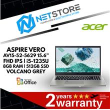 ACER ASPIRE VERO 15.6” FHD IPS|i5-1235U 8GB|RAM|512GB SSD-VOLCANO GREY