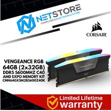 CORSAIR VENGEANCE RGB 64GB (2x32GB) DDR5 5600MHZ C40 AMD EXPO MEMORY