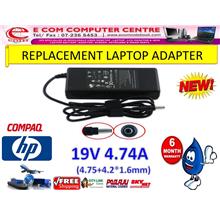 LAPTOP ADAPTER FOR HP/COMPAQ SERIES 19V 4.74A (4.75+4.2*1.6MM)