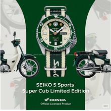 SEIKO 5 Sports SRPJ49K1 Honda Super Cub SKX Sense Style Nylon Green LE