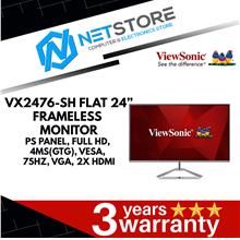 VIEWSONIC VX2476-SH FLAT 24&quot; FRAMELESS MONITOR
