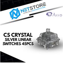 AKKO CS CRYSTAL SILVER LINEAR SWITCHES 45PCS - 6925758621328