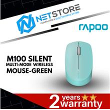 RAPOO M100 SILENT MULTI-MODE WIRELESS MOUSE - GREEN RP-M100ST-GRN
