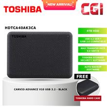 Toshiba 4TB Canvio Advance V10 USB 3.0 Portable Hard Drive -Black