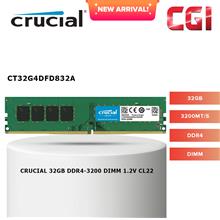 Crucial 32GB DDR4-3200 Unbuffered UDIMM CT32G4DFD832A