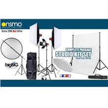 Mini Studio Setup Package (Onsmo 200W x 3 Lights Kit)