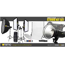 Semi Pro Studio Setup Package (Onsmo AT400W x 4 Lights Kit)