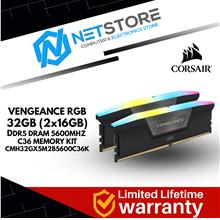 CORSAIR VENGEANCE RGB 32GB (2x16GB) DDR5 DRAM 5600MHz C36 MEMORY KIT