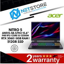 ACER NITRO 5 15.6” FHD IPS|I5-12500H|RTX 3060|8GB RAM|512GB SSD