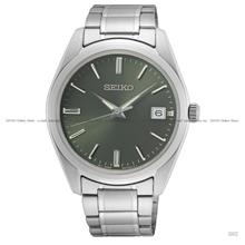 SEIKO SUR527P1 Men's Watch 3-hands Date Quartz SS Bracelet Green