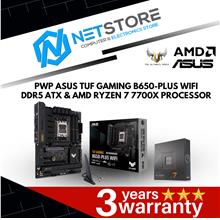 PWP ASUS TUF GAMING B650-PLUS WIFI DDR5 ATX &amp; AMD RYZEN 7 7700X