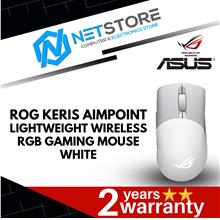 ASUS ROG KERIS AIMPOINT LIGHTWEIGHT WIRELESS RGB GAMING MOUSE WHITE