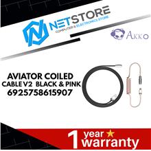 AKKO AVIATOR COILED CABLE V2 - BLACK &amp; PINK 6925758615907