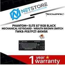 TECWARE PHANTOM+ ELITE 87 RGB BLACK MECHANICAL KEYBOARD-BROWN SWITCH