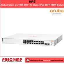 HPE Aruba Instant On 1830 24G 12p Class4 PoE 2SFP 195W Switch (JL813A)