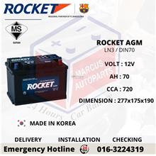 ROCKET AGM LN3 / DIN70L AUTOMOTIVE CAR BATTERY